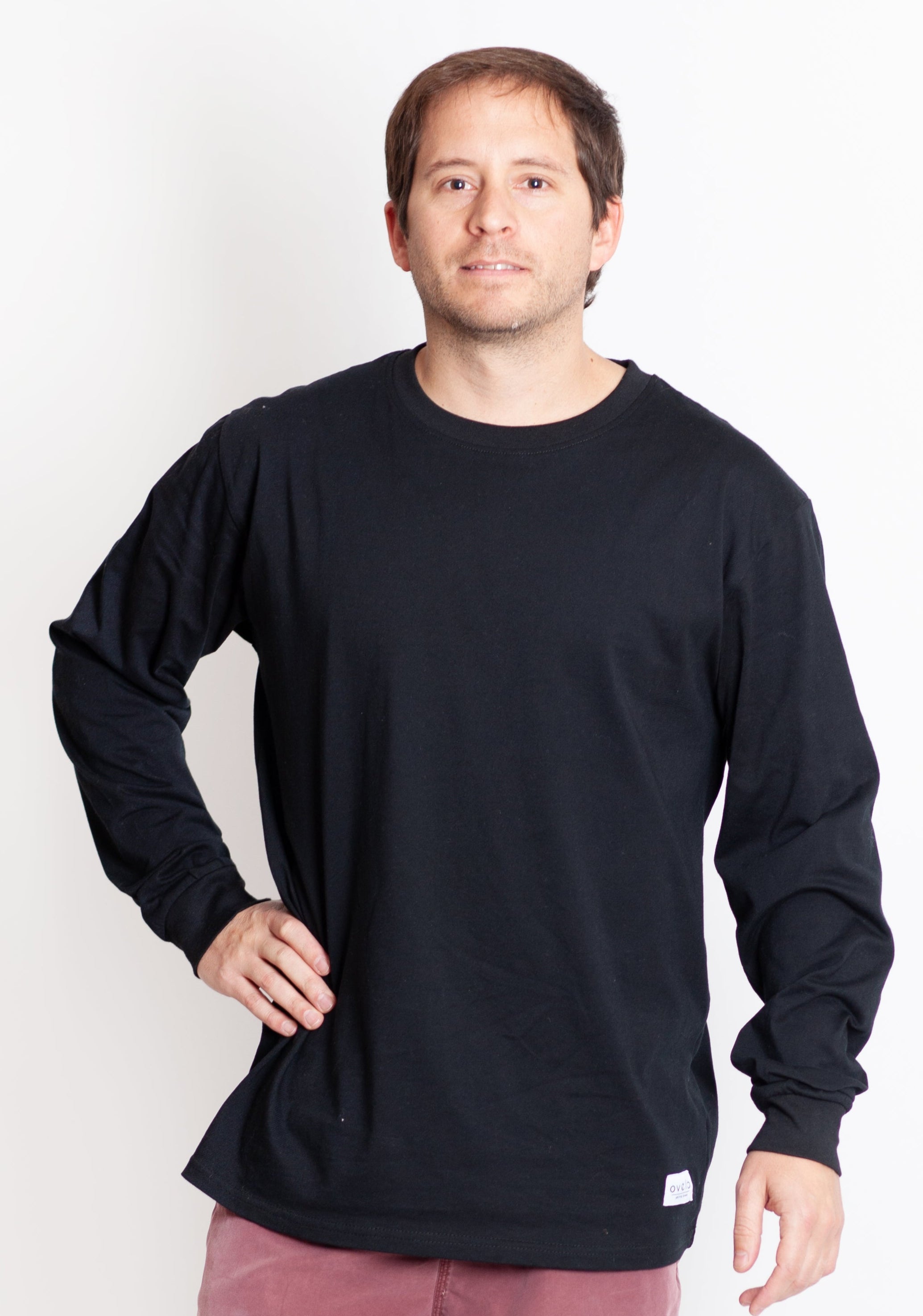 Polera Manga Larga Plain Black
