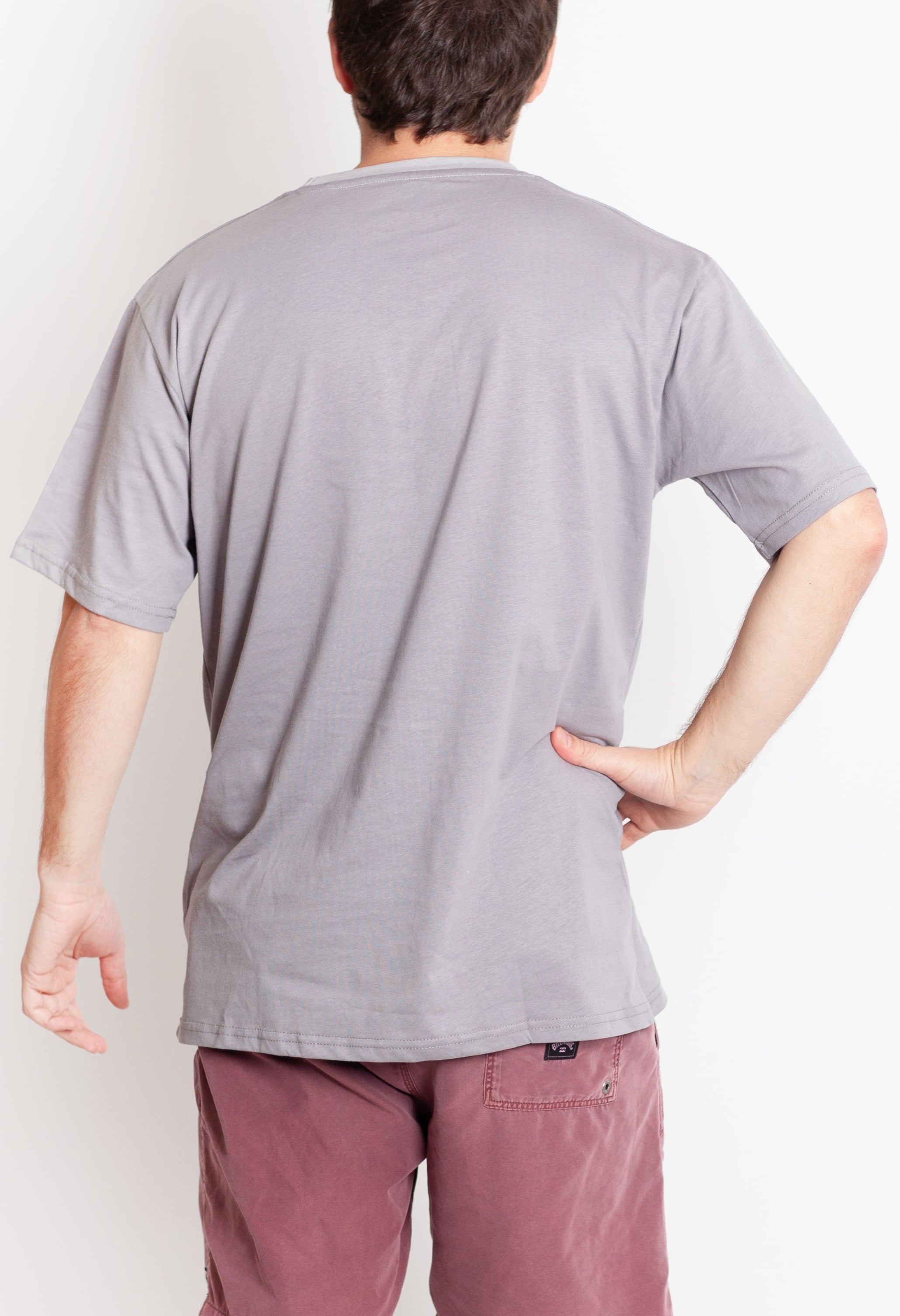 Polera Manga Corta Plain Grey