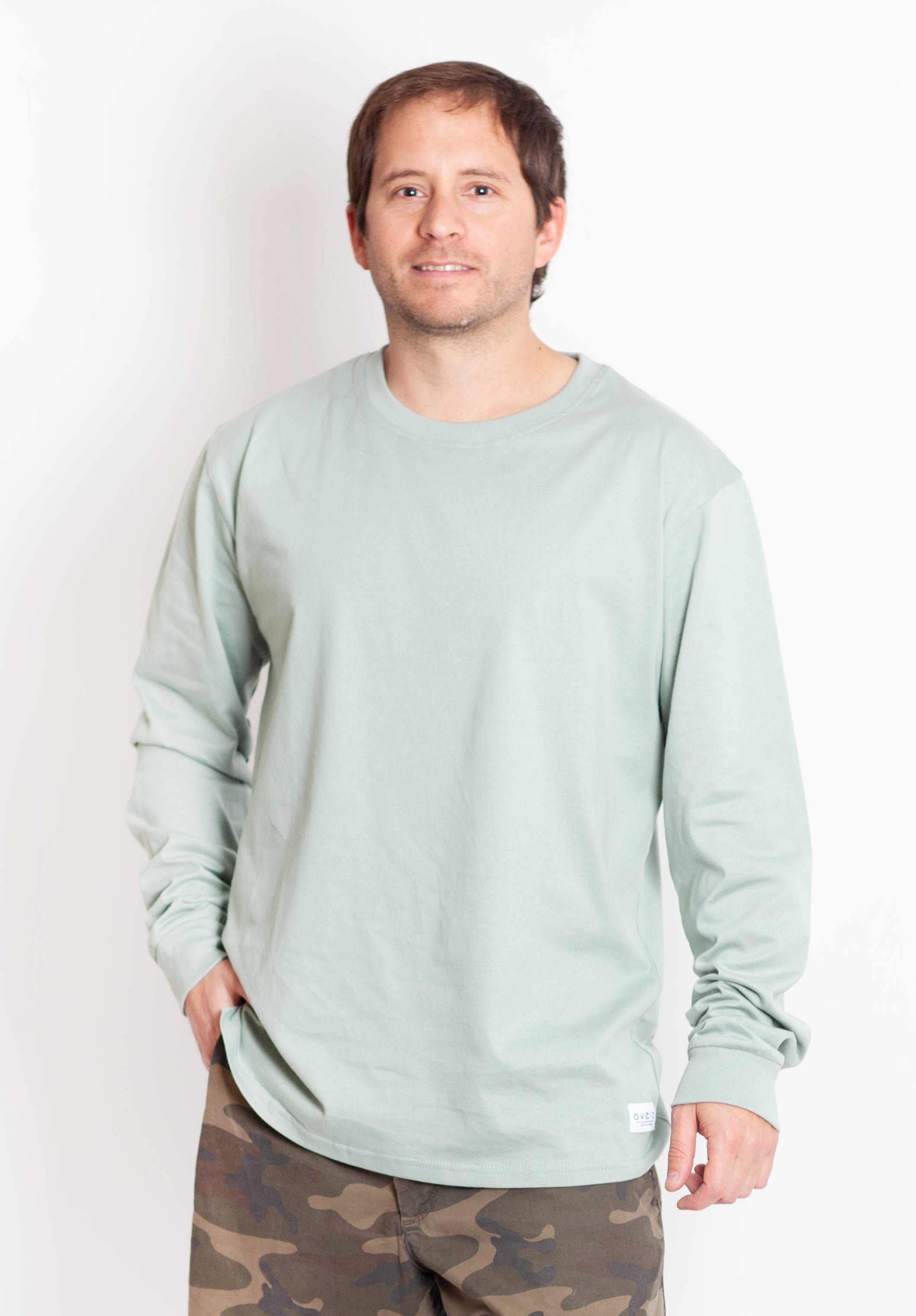 Polera Manga Larga Plain Olive